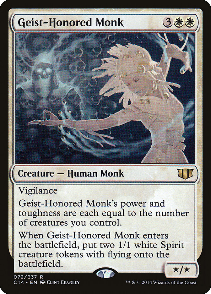 Geist-Honored Monk [Commander 2014] Magic: The Gathering