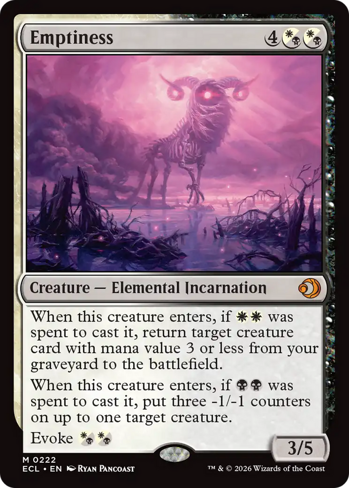 Emptiness [Lorwyn Eclipsed] Magic: The Gathering