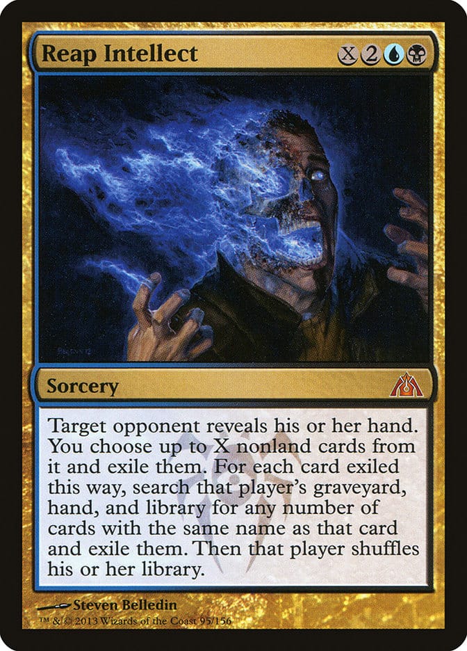 Reap Intellect [Dragon's Maze] Magic: The Gathering