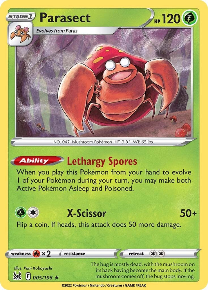 Parasect (005/196) [Sword & Shield: Lost Origin] Pokémon