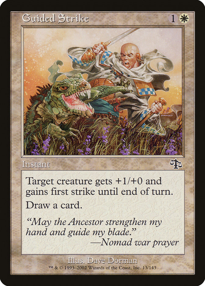 Guided Strike [Judgment] Magic: The Gathering