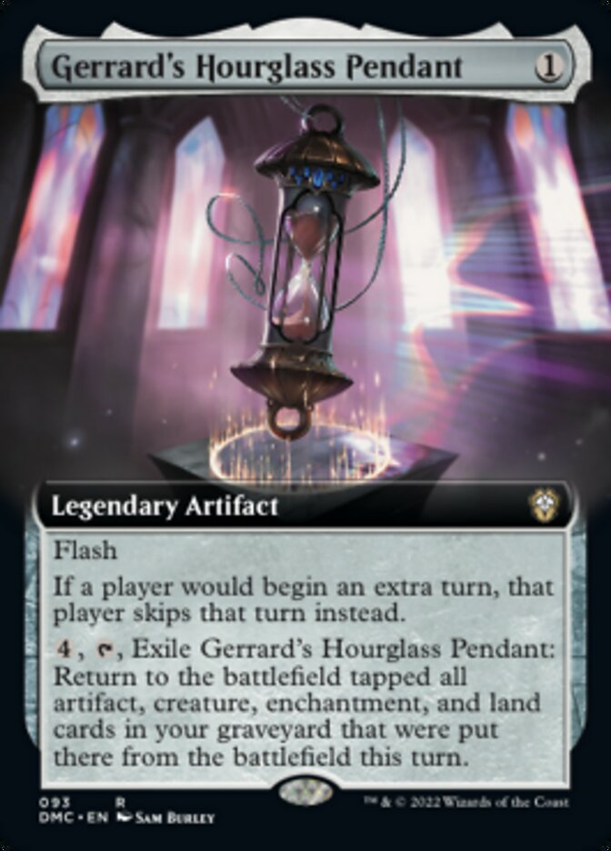 Gerrard's Hourglass Pendant (Extended Art) [Dominaria United Commander] Magic: The Gathering