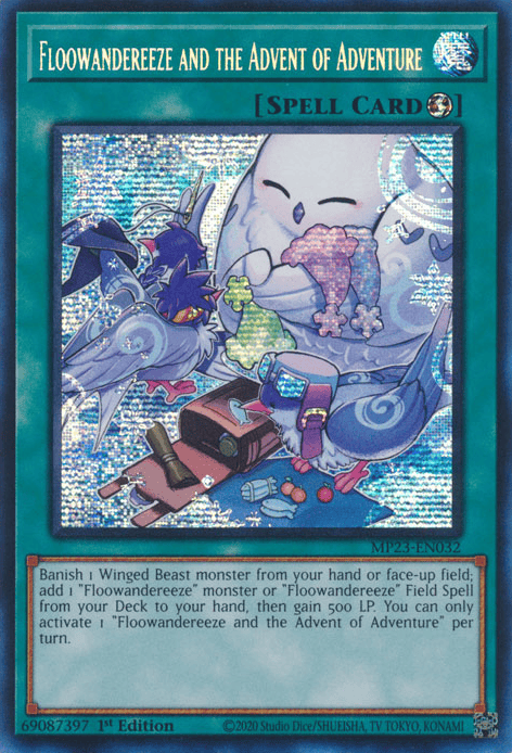 Floowandereeze and the Advent of Adventure [MP23-EN032] Prismatic Secret Rare - Yugioh Cards For Your TCG Needs!