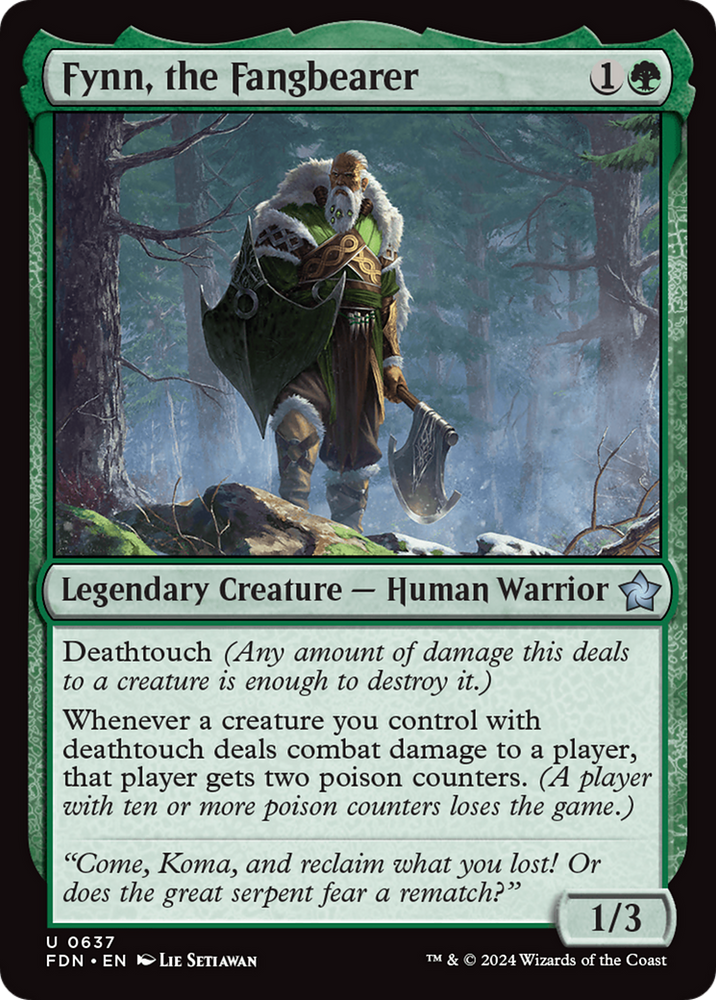 Fynn, the Fangbearer [Foundations] Magic: The Gathering