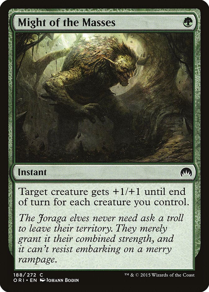 Might of the Masses [Magic Origins] Magic: The Gathering
