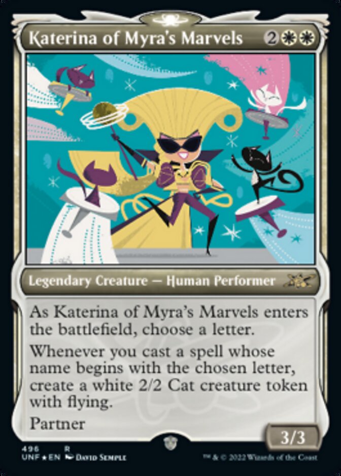 Katerina of Myra's Marvels (Showcase) (Galaxy Foil) [Unfinity] Magic: The Gathering