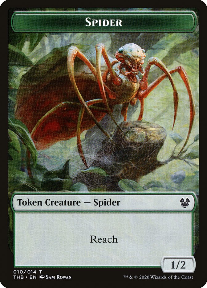 Spider Token [Theros Beyond Death Tokens] Magic: The Gathering