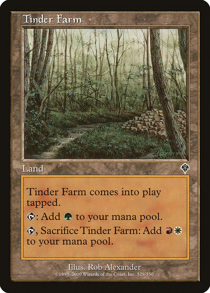 Tinder Farm [Invasion] Magic: The Gathering