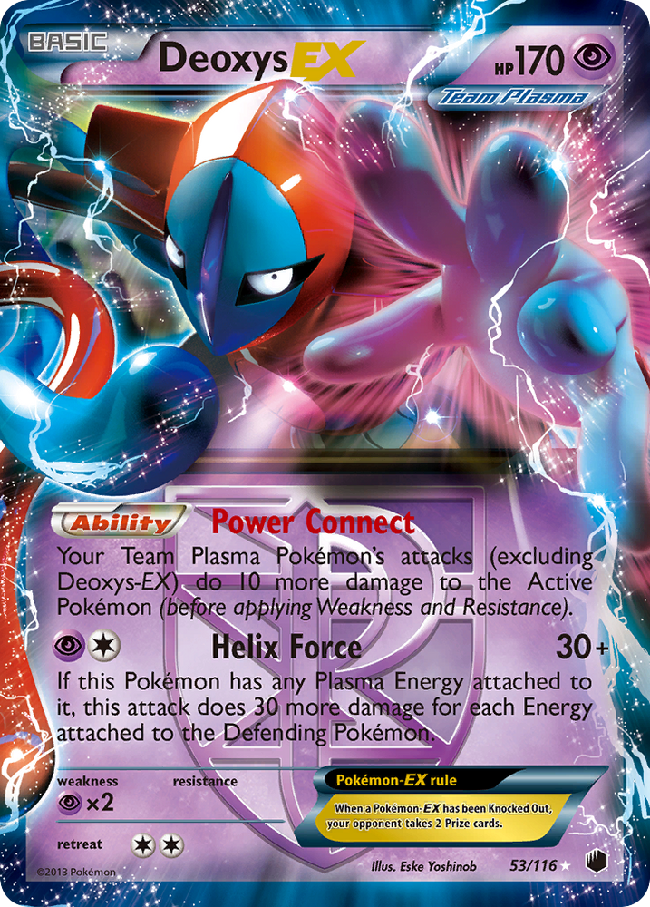 Deoxys EX (53/116) [Black & White: Plasma Freeze] Pokémon