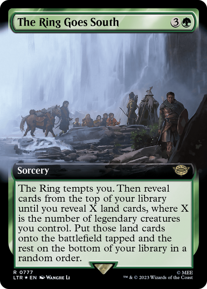 The Ring Goes South (Extended Art) (Surge Foil) [The Lord of the Rings: Tales of Middle-Earth] Magic: The Gathering