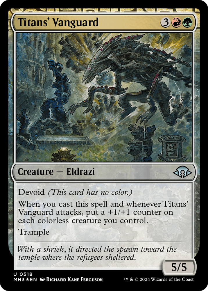 Titans' Vanguard (Ripple Foil) [Modern Horizons 3] Magic: The Gathering