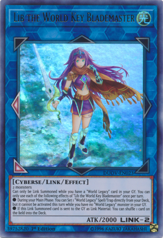 Lib the World Key Blademaster [DUOV-EN023] Ultra Rare - Yugioh Cards For Your TCG Needs!