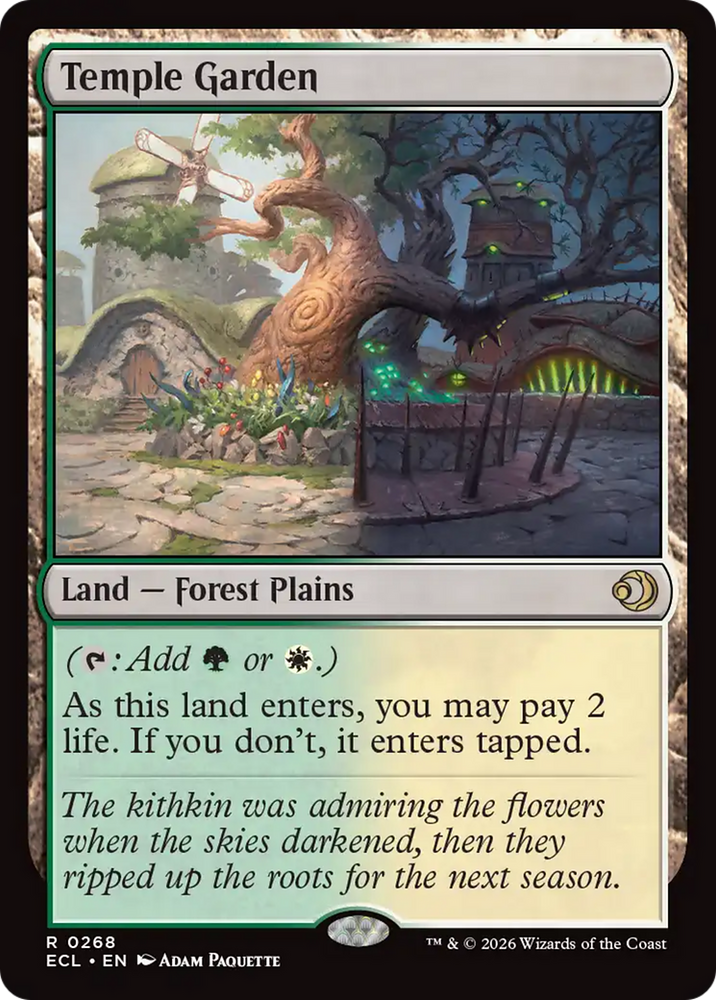 Temple Garden [Lorwyn Eclipsed] Magic: The Gathering