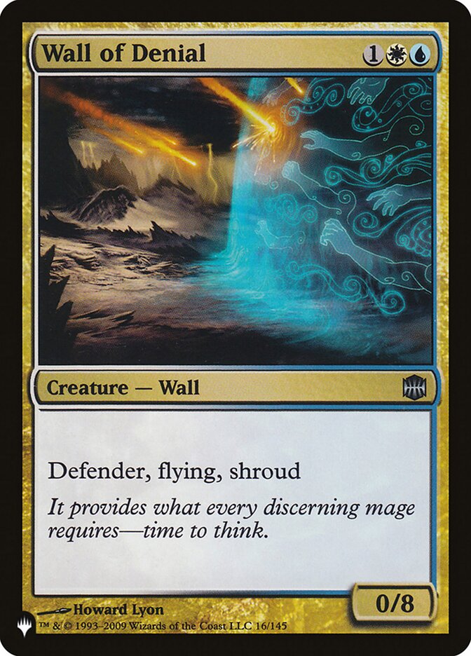 Wall of Denial [The List] Magic: The Gathering
