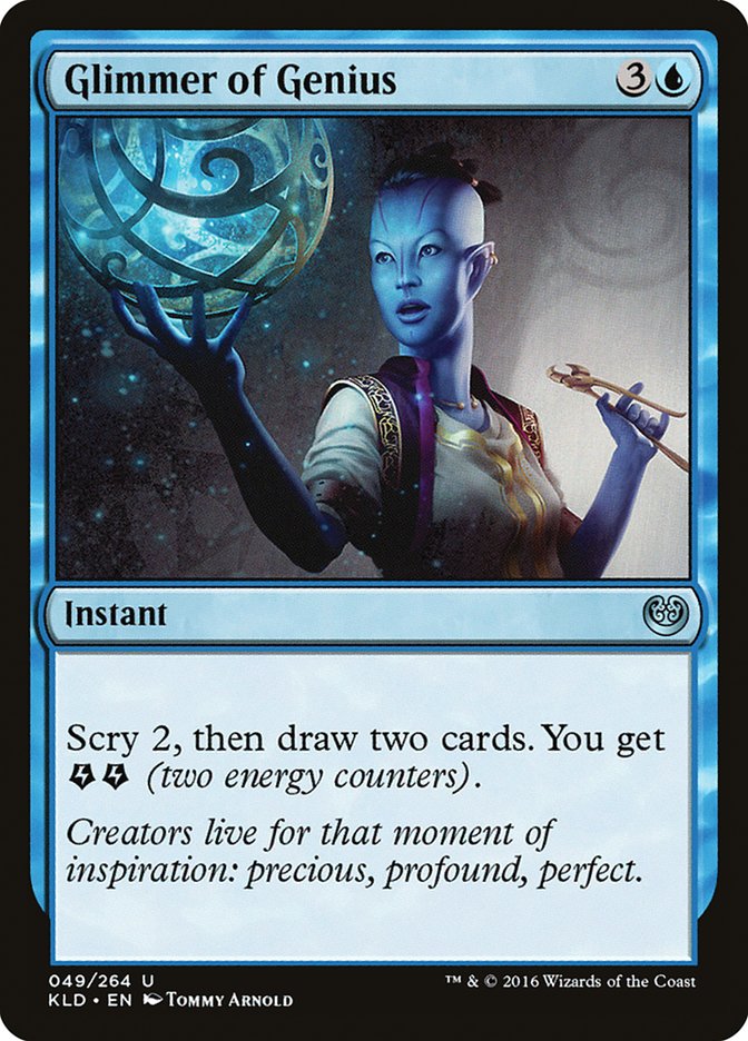 Glimmer of Genius [Kaladesh] Magic: The Gathering