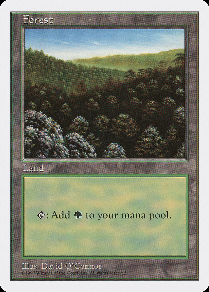Forest (446) [Fifth Edition] Magic: The Gathering