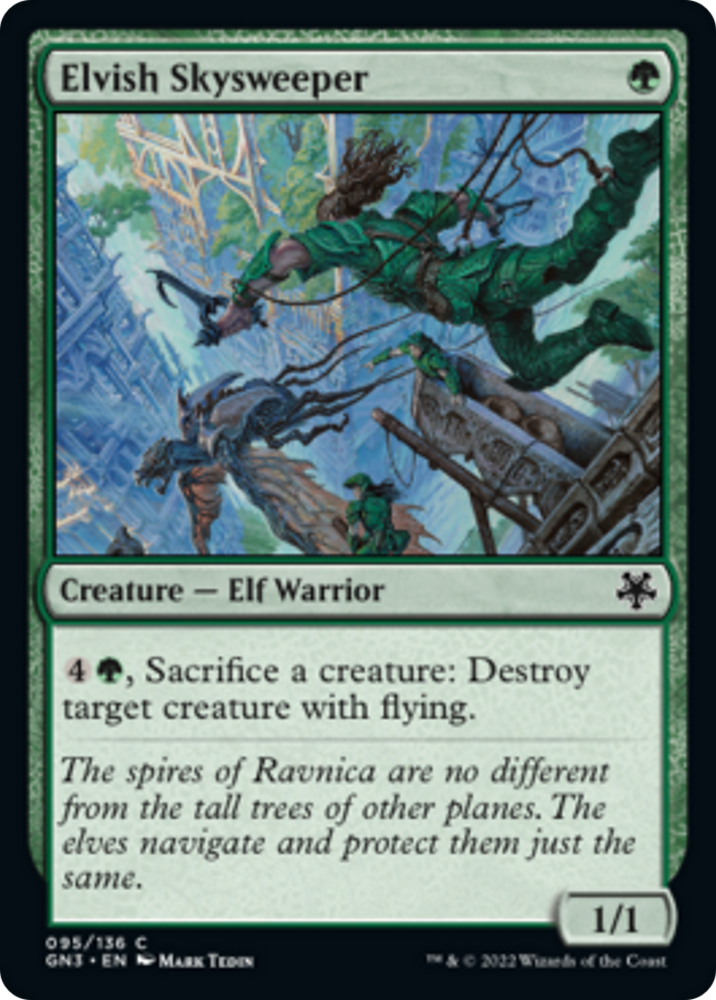 Elvish Skysweeper [Game Night: Free-for-All] Magic: The Gathering