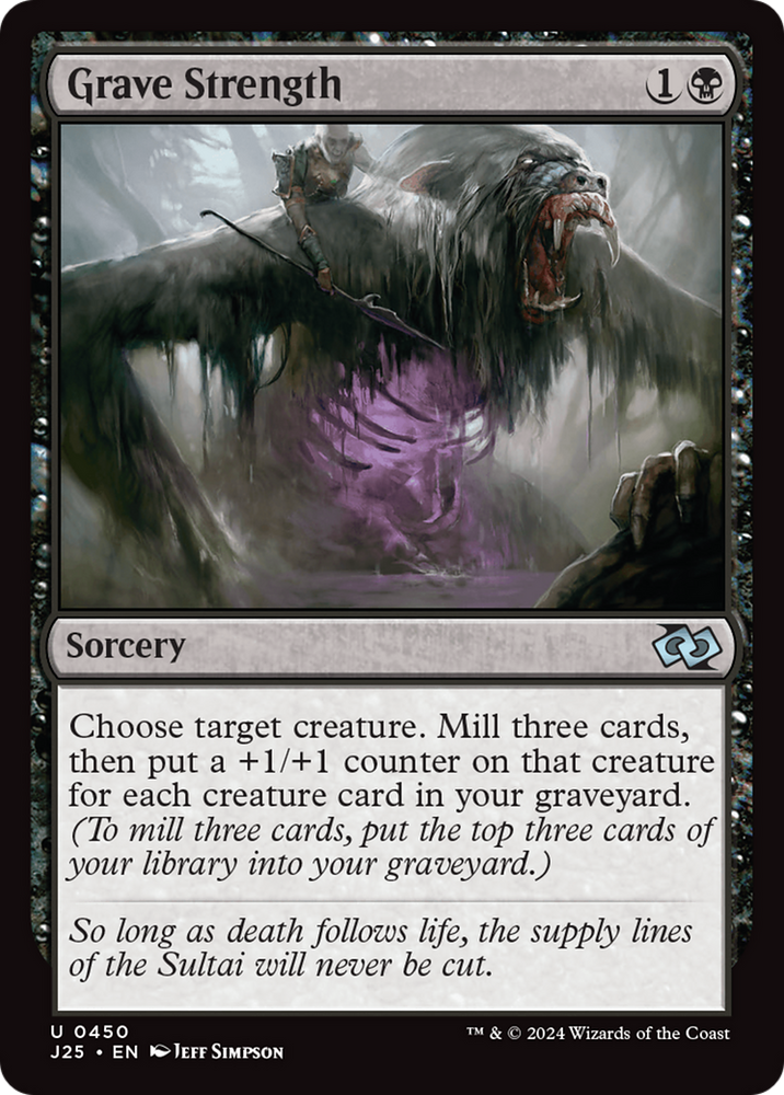 Grave Strength [Foundations Jumpstart] Magic: The Gathering