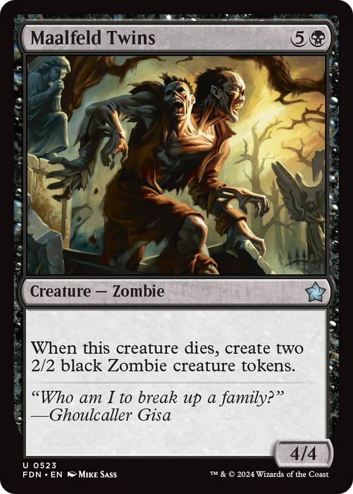 Maalfeld Twins [Foundations] Magic: The Gathering