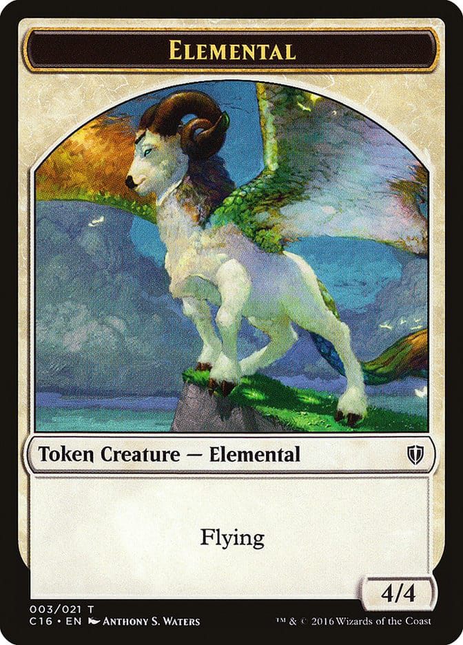 Elemental // Soldier Double-Sided Token [Commander 2016 Tokens] Magic: The Gathering