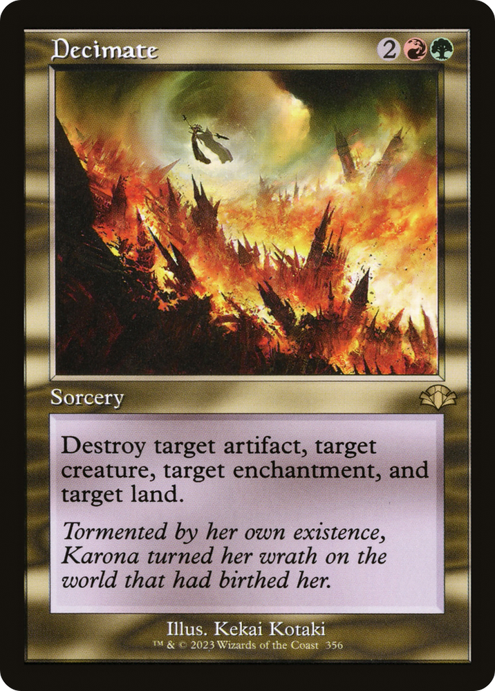 Decimate (Retro) [Dominaria Remastered] Magic: The Gathering