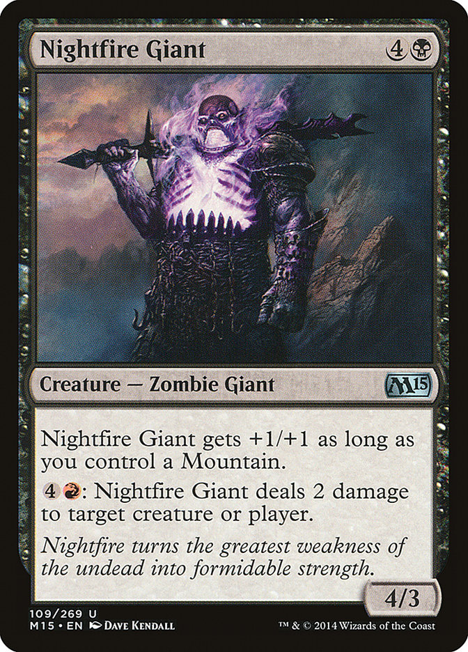 Nightfire Giant [Magic 2015] Magic: The Gathering
