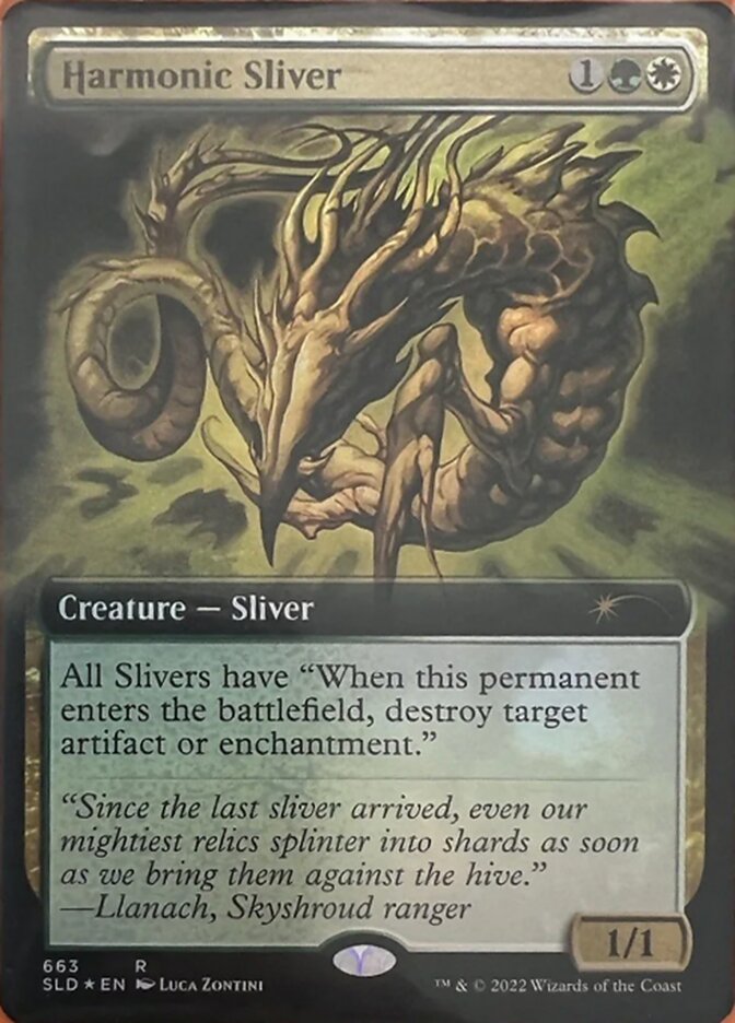 Harmonic Sliver (Extended Art) [Secret Lair Drop Promos] Magic: The Gathering