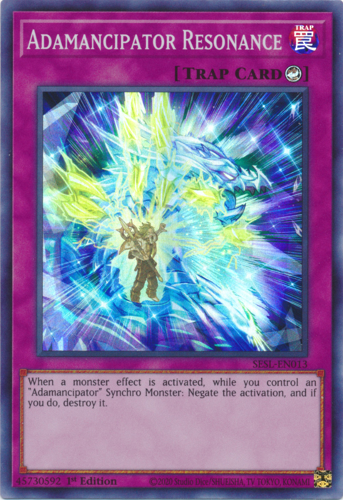 Adamancipator Resonance [SESL-EN013] Super Rare - Yugioh Cards For Your TCG Needs!