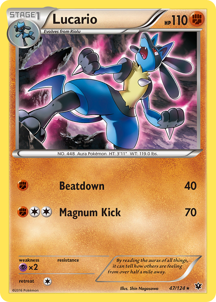 Lucario (47/124) [XY: Fates Collide] Pokémon