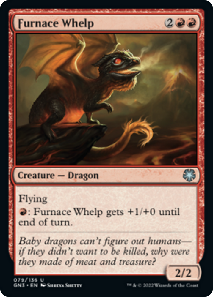 Furnace Whelp [Game Night: Free-for-All] Magic: The Gathering