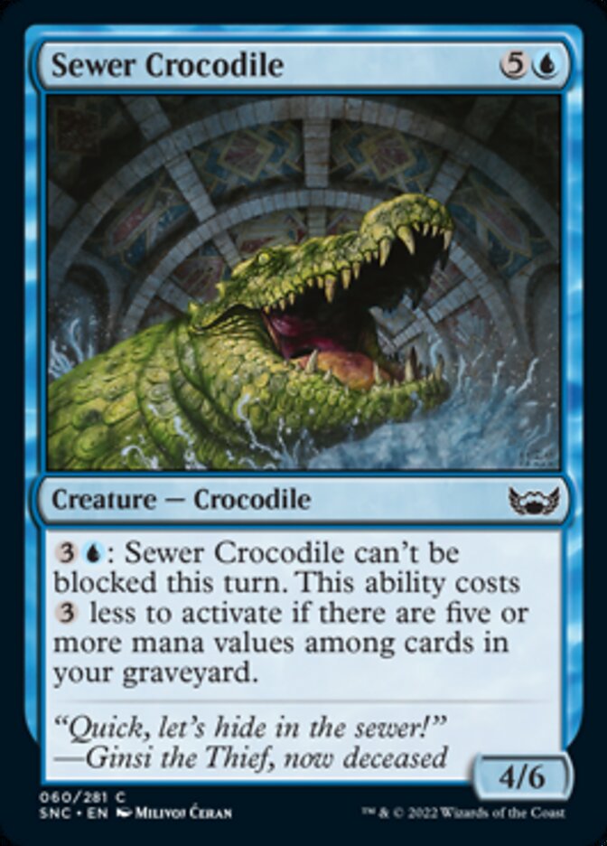 Sewer Crocodile [Streets of New Capenna] Magic: The Gathering