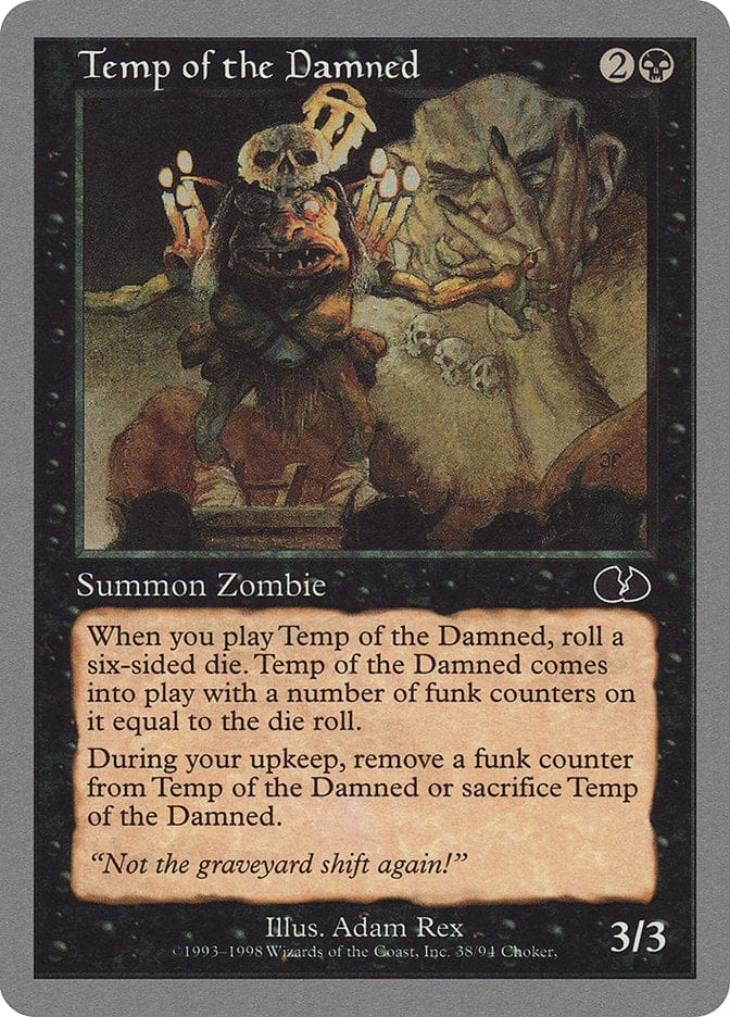 Temp of the Damned [Unglued] Magic: The Gathering