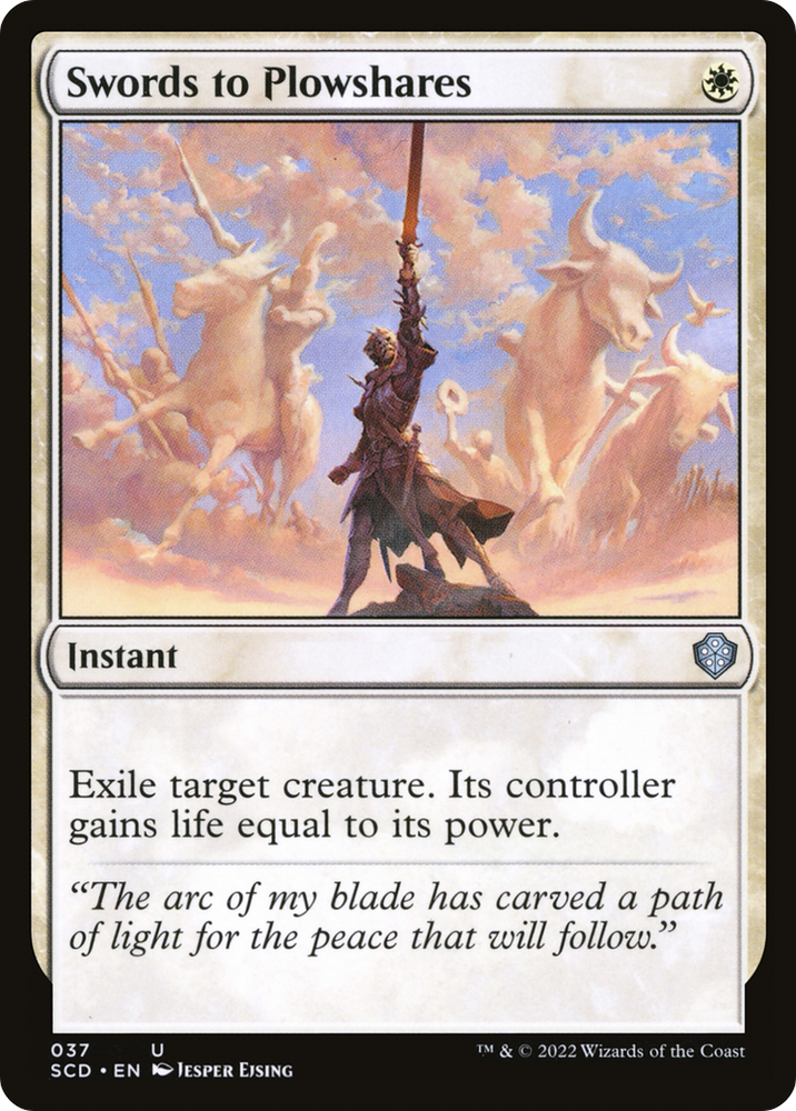 Swords to Plowshares [Starter Commander Decks] Magic: The Gathering