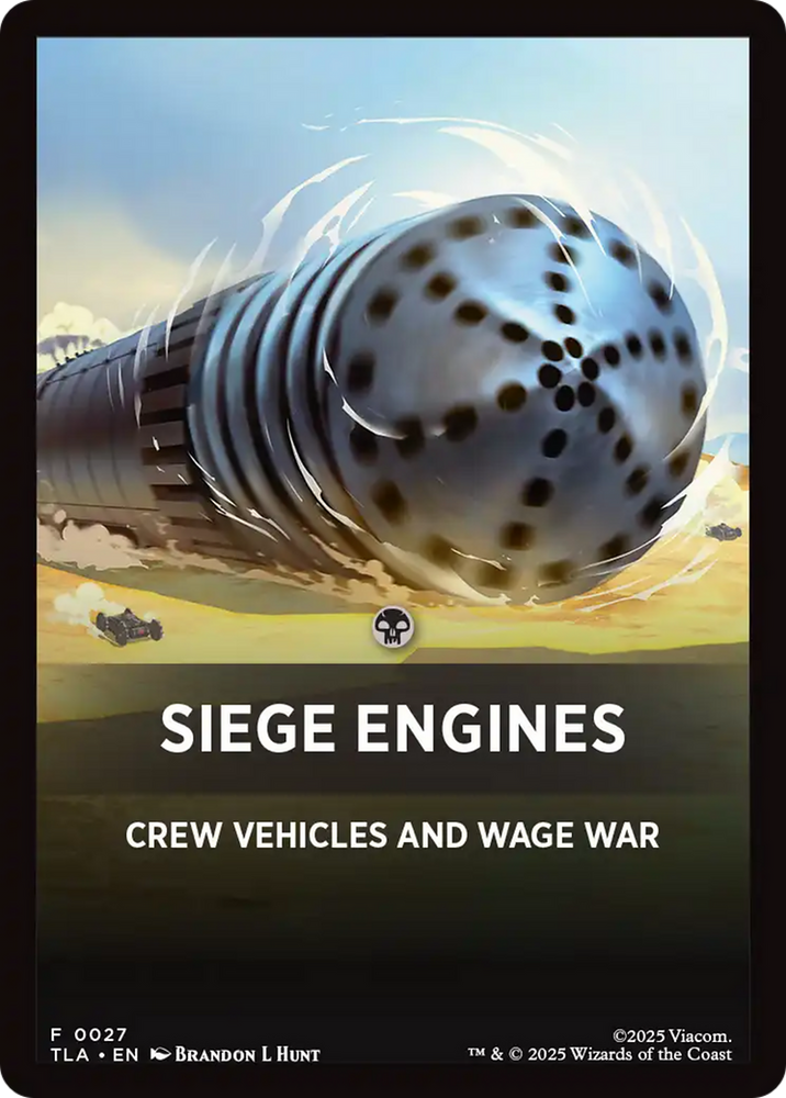Siege Engines Theme Card [Avatar: The Last Airbender Tokens] Magic: The Gathering