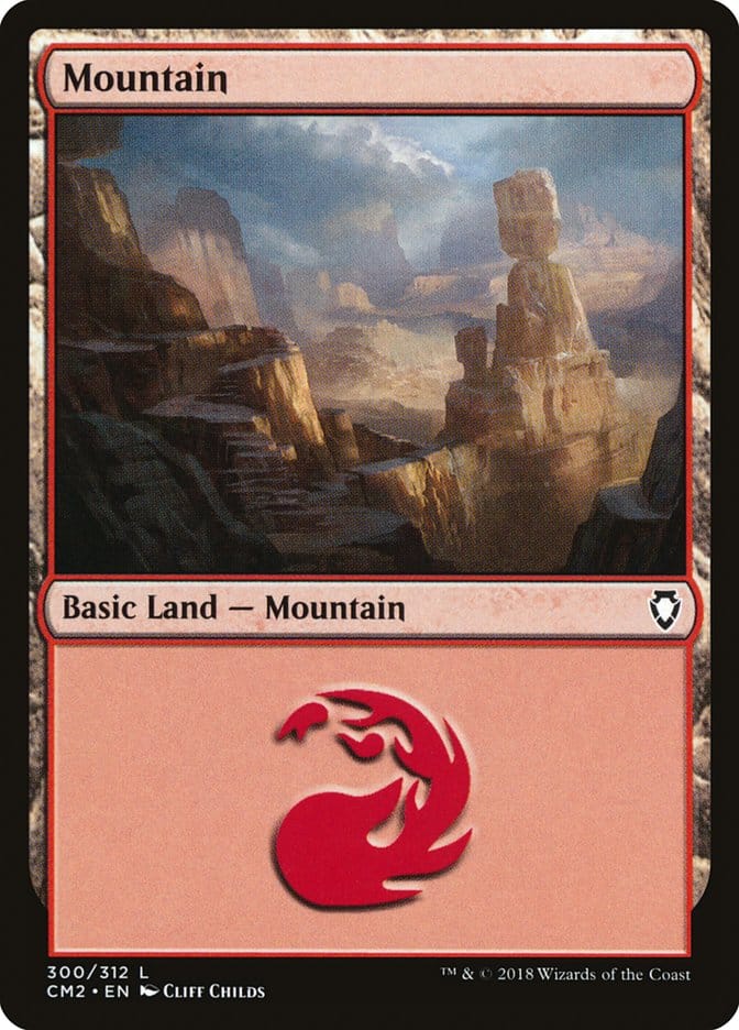 Mountain (300) [Commander Anthology Volume II] Magic: The Gathering