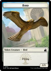 Bird // Zombie Double-Sided Token [Ravnica Remastered Tokens] Magic: The Gathering