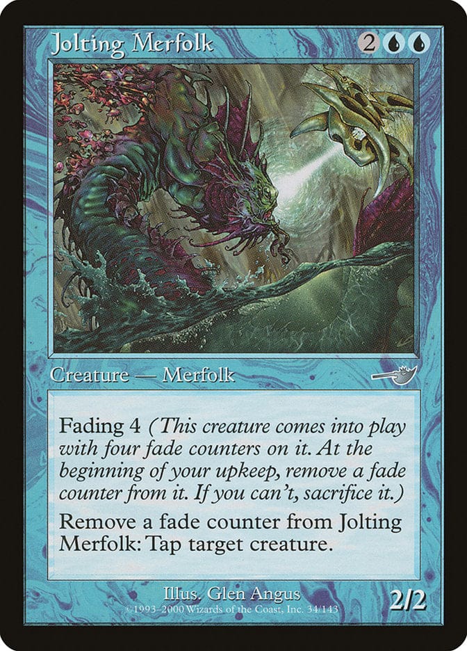 Jolting Merfolk [Nemesis] Magic: The Gathering