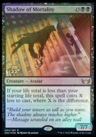 Shadow of Mortality [Streets of New Capenna Prerelease Promos] Magic: The Gathering