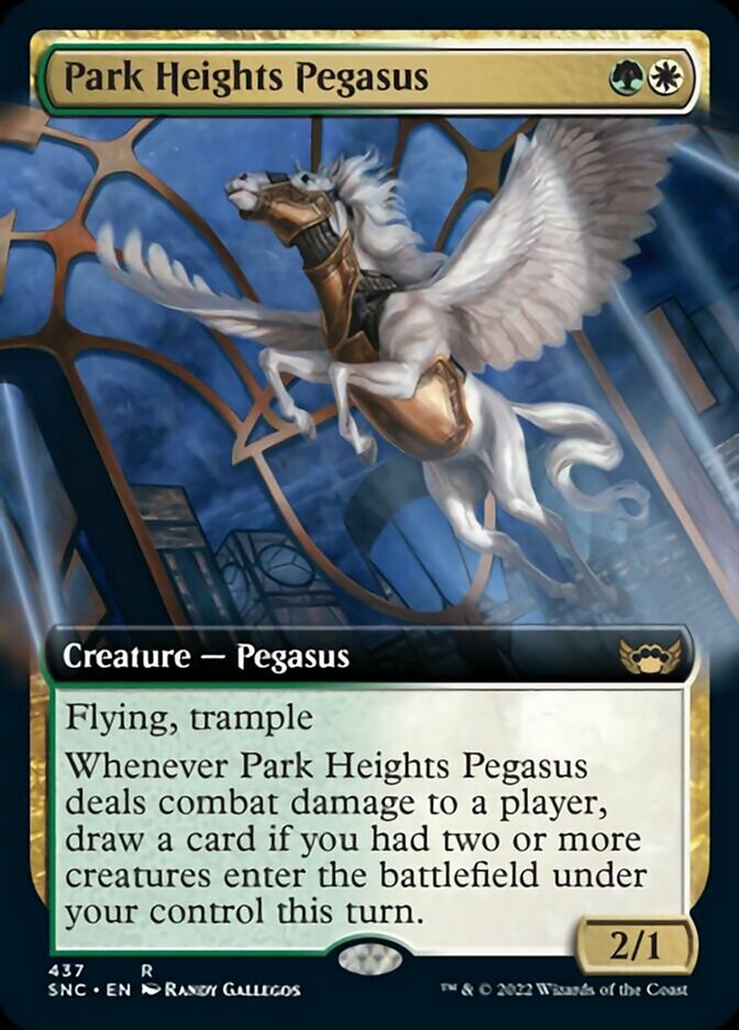 Park Heights Pegasus (Extended Art) [Streets of New Capenna] Magic: The Gathering