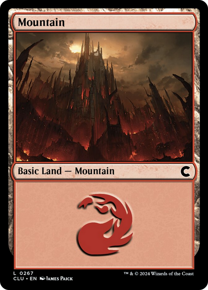 Mountain (0267) [Ravnica: Clue Edition] Magic: The Gathering
