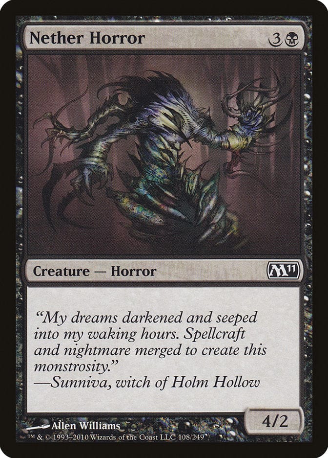 Nether Horror [Magic 2011] Magic: The Gathering