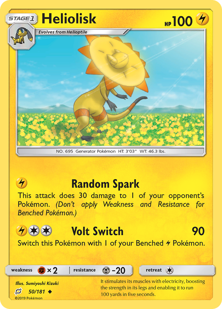 Heliolisk (50/181) [Sun & Moon: Team Up] Pokémon