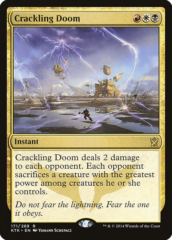 Crackling Doom [Khans of Tarkir] Magic: The Gathering