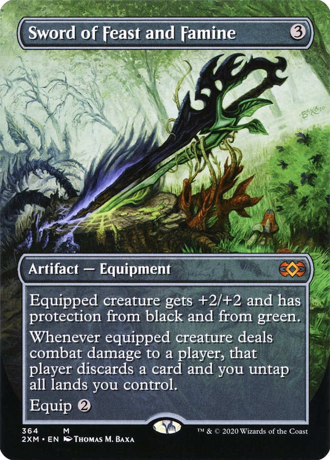 Sword of Feast and Famine (Toppers) [Double Masters] Magic: The Gathering
