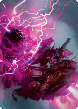 Voltage Surge Art Card [Kamigawa: Neon Dynasty Art Series] Magic: The Gathering