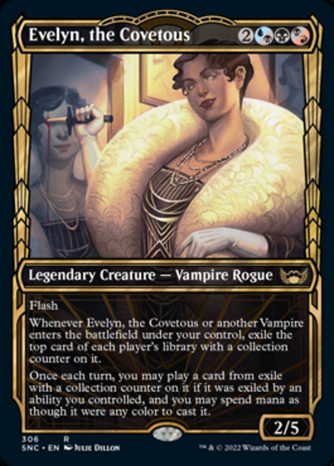 Evelyn, the Covetous (Showcase Golden Age) [Streets of New Capenna] Magic: The Gathering