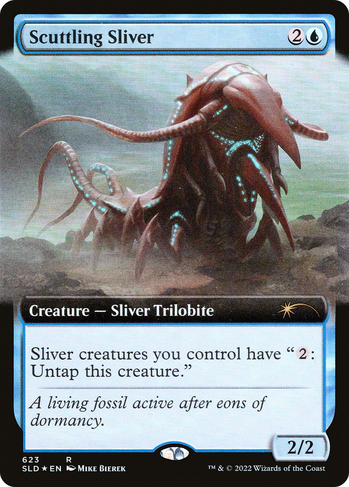 Scuttling Sliver (Extended Art) [Secret Lair Drop Promos] Magic: The Gathering