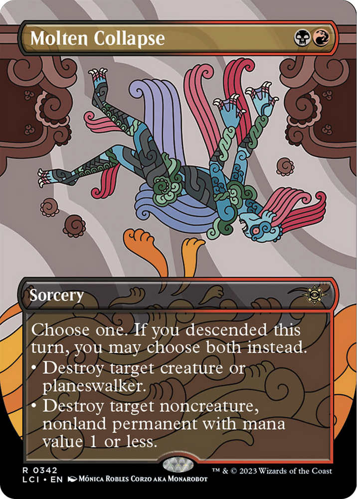 Molten Collapse (Borderless) [The Lost Caverns of Ixalan] Magic: The Gathering