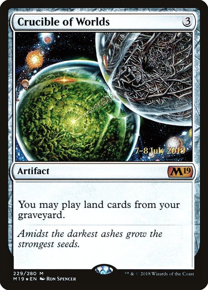 Crucible of Worlds [Core Set 2019 Prerelease Promos] Magic: The Gathering