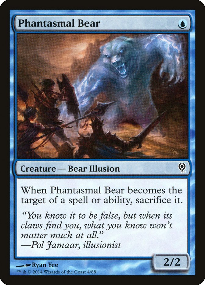 Phantasmal Bear [Duel Decks: Jace vs. Vraska] Magic: The Gathering
